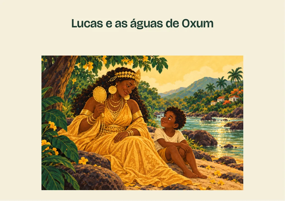 Capa da história As águas de Oxum