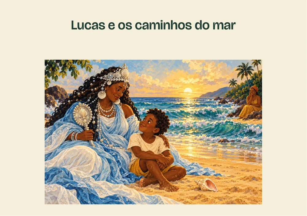 Capa da história Os caminhos do mar